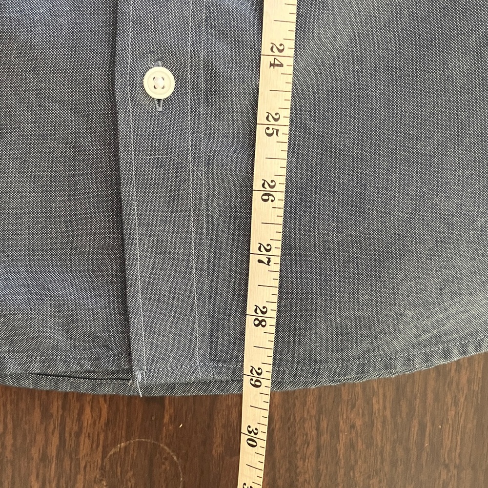 Everlane Uniform Standard Fit Blue Cotton Button Down Shirt, Men’s XS - Picture 7 of 7